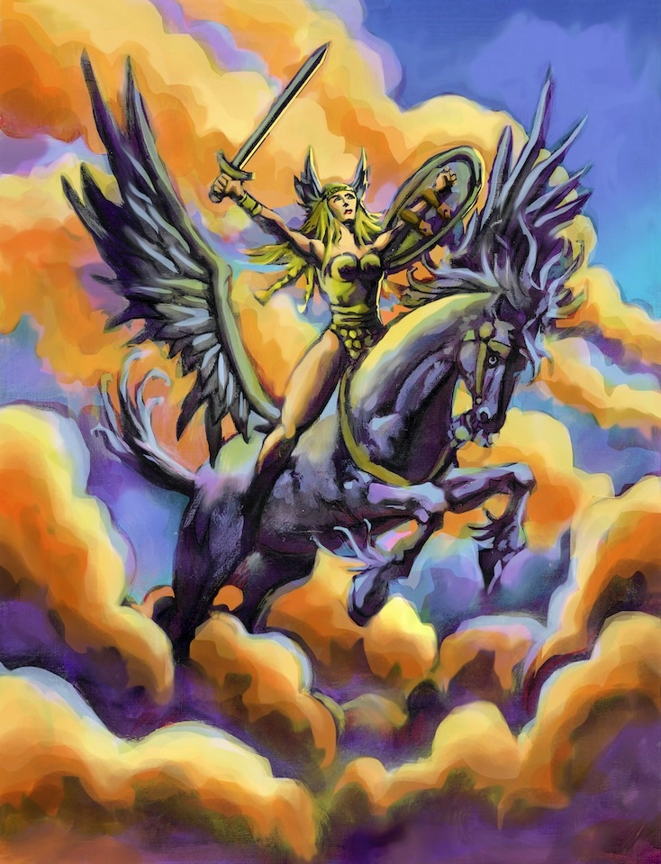 Ilustración de la baraja deus